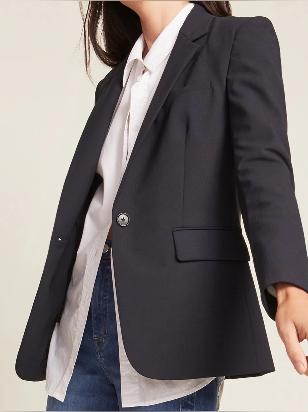 VERONICA BEARD Navy Classic Dickey Jacket Blazer Size 2 EUC Wool